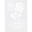 Viva Decor Flexibel sjabloon, roos, A4, vel 210x297 mm, 1 stuk