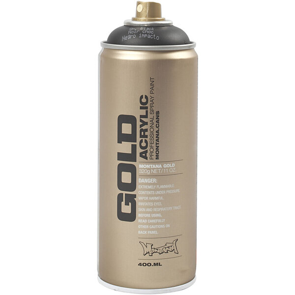 Montana Spray Verf, zwart, 400 ml/ 1 Doosje