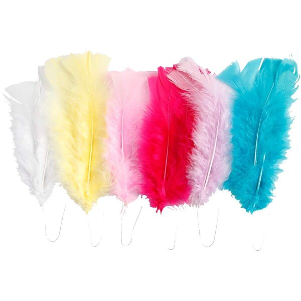 Creativ Company Veren, L: 11-17 cm, diverse kleuren, 18 bol/ 1 doos