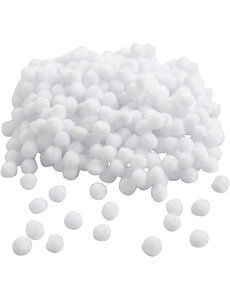 Creativ Company Pom-poms, d 10 mm, wit, 450 stuk/ 1 doos