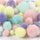Creativ Company Pom-poms, d 15-40 mm, glitter, pastelkleuren, 400 gr/ 1 doos