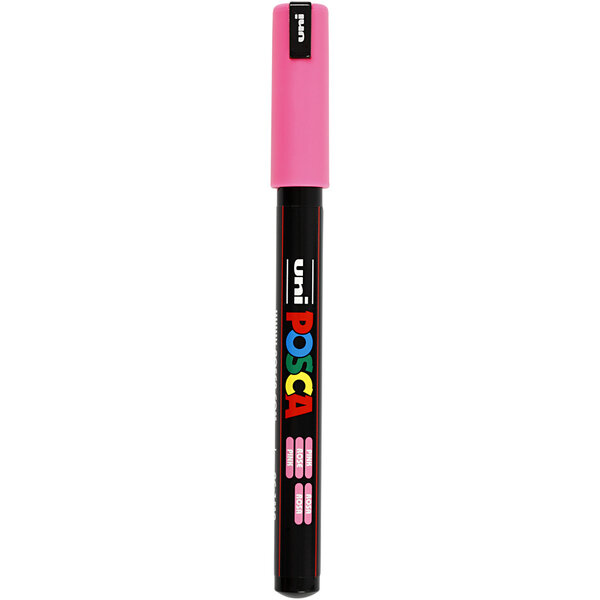 Uni-Posca Posca Marker, afm PC-1MR, lijndikte 0,7 mm, extra-fijn, roze, 1 stuk
