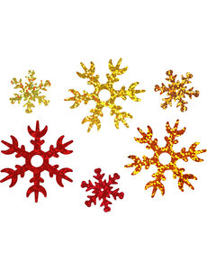 Creativ Company Pailletten, afm 25+45 mm, koper, goud, rood, 30 gr/ 1 doos