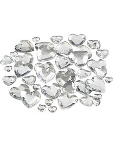 Creativ Company Strasstenen, afm 6+10+14 mm, zilver, 252 stuk/ 1 doos
