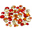 Creativ Company Strasstenen, rond, afm 6+9+12 mm, rode harmonie, 360 stuk/ 1 doos