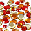 Creativ Company Strasstenen, rond, afm 6+9+12 mm, rode harmonie, 360 stuk/ 1 doos