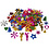 Creativ Company Pailletten, afm 8-50 mm, sterke kleuren, 400 gr/ 1 doos