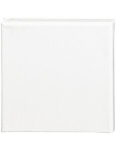 Creativ Company Canvas, D: 1.6 cm, afm 15x15 cm, 360 gr, wit, 1 stuk
