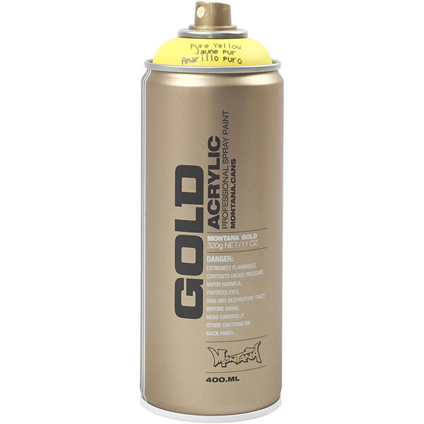 Montana Spray Verf, geel, 400 ml/ 1 Doosje