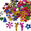 Creativ Company Pailletten, afm 8-50 mm, sterke kleuren, 35 gr/ 1 doos