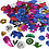 Creativ Company Pailletten, afm 15-45 mm, sterke kleuren, 30 gr/ 1 doos