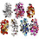 Creativ Company Strasstenen in display box, rond, sterren, harten, d 6+7+9+10+11+12+14+16 mm, blauw, roze, zilver, 300 stuk/ 1 doos