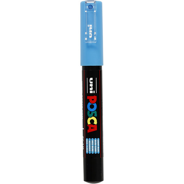 Uni-Posca Posca Marker, afm PC-1M, lijndikte 0,7 mm, extra-fijn, lichtblauw, 1 stuk