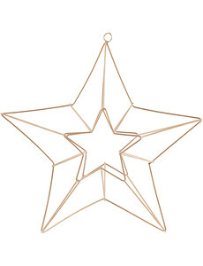 Creativ Company Hangende bal, ster, afm 34x30 cm, brons, 1 stuk