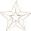 Creativ Company Hangende bal, ster, afm 34x30 cm, brons, 1 stuk