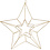 Creativ Company Hangende bal, ster, afm 34x30 cm, brons, 1 stuk