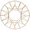 Creativ Company Hangende bal, ring, d 28 cm, brons, 1 stuk