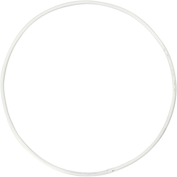 Creativ Company Metalen draadring, d 10 cm, dikte 2 mm, wit, 10 stuk/ 1 doos