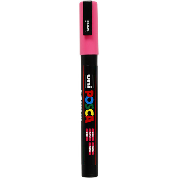 Posca Marker, afm PC-3M, lijndikte 0,9-1,3 mm, fijn, roze, 1 stuk