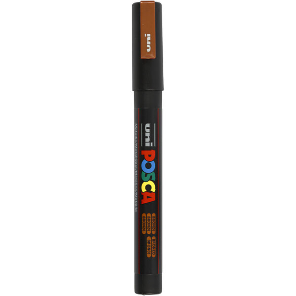 Uni-Posca Posca Marker, afm PC-3M, lijndikte 0,9-1,3 mm, fijn, brons, 1 stuk