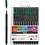 Colortime Colortime fineliners, lijndikte 0,6-0,7 mm, donkergroen, 12 stuk/ 1 doos