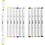 Creativ Company Tekenstift, lijndikte 1+8 mm, pastelkleuren, 12 stuk/ 1 doos