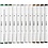 Creativ Company Tekenstift, lijndikte 1+8 mm, Natuurlijke kleuren, 12 stuk/ 1 doos
