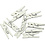 Creativ Company Mini wasknijpers, L: 25 mm, B: 3 mm, wit, 36 stuk/ 1 doos