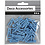 Creativ Company Mini wasknijpers, L: 25 mm, B: 3 mm, blauw, 36 stuk/ 1 doos