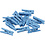 Creativ Company Mini wasknijpers, L: 25 mm, B: 3 mm, blauw, 36 stuk/ 1 doos