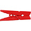 Creativ Company Mini wasknijpers, L: 25 mm, B: 3 mm, rood, 36 stuk/ 1 doos