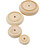 Creativ Company Wiel, d 24+30+42+50 mm, dikte 8+10+11+14 mm, 4x40 stuk/ 1 doos