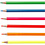 Colortime Colortime Kleurpotloden, L: 17,45 cm, vulling 3 mm, neon kleuren, 6 stuk/ 1 doos
