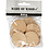 Creativ Company Houten knopen, d 40 mm, dikte 6 mm, 10 stuk/ 1 doos