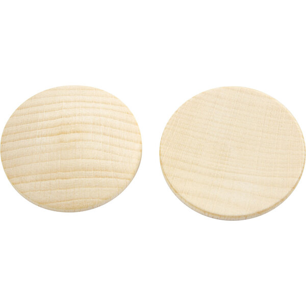 Creativ Company Houten knopen, d 40 mm, dikte 5,2 mm, 100 stuk/ 1 doos