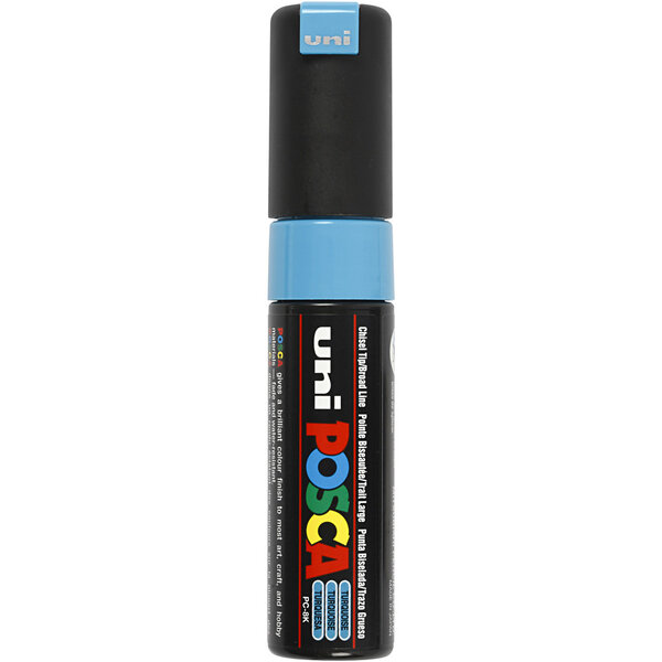 Uni-Posca Posca Marker, afm PC-8K, lijndikte 8 mm, breed, turquoise, 1 stuk