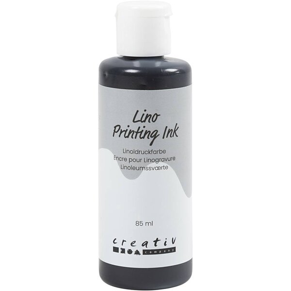 Creativ Company Linoleum Verf, zwart, 85 ml/ 1 fles