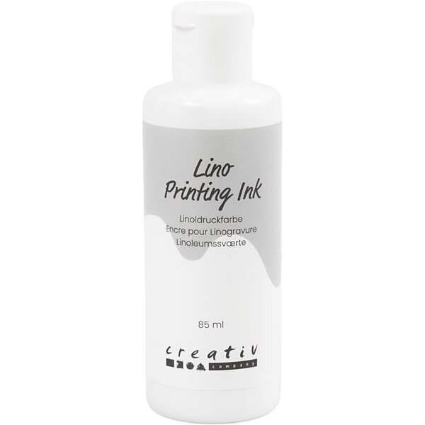 Creativ Company Linoleum Verf, wit, 85 ml/ 1 fles