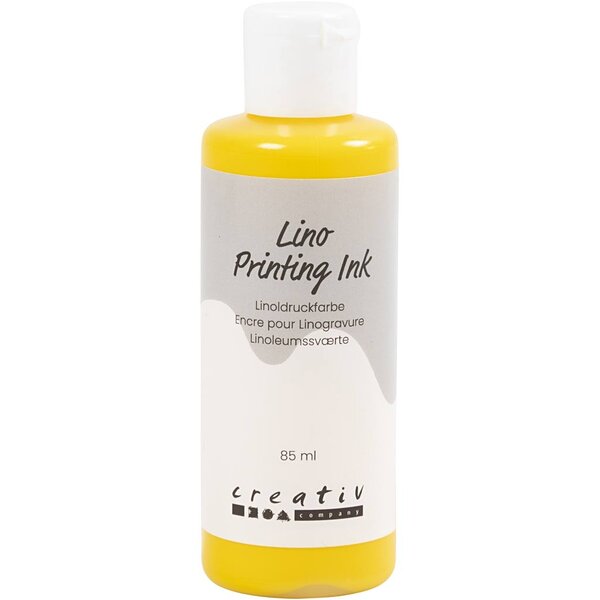 Creativ Company Linoleum Verf, geel, 85 ml/ 1 fles