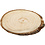 Creativ Company Houten schijf met bast, afm 9,5x6 cm, dikte 6 mm, 12 stuk/ 1 doos