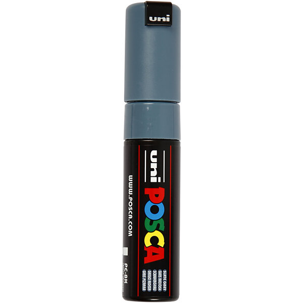 Uni-Posca Posca Marker, afm PC-8K, lijndikte 8 mm, breed, slate grey, 1 stuk