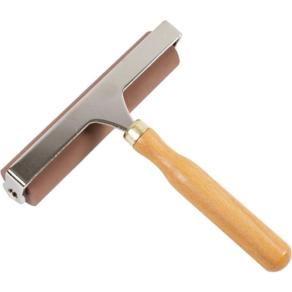 Creativ Company Rubberen roller/linoleumroller, B: 14,70 cm, d 3 cm, 1 stuk