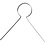 Creativ Company Metalen hanger, L: 22 mm, gatgrootte 8 mm, verzilverd, 50 stuk/ 1 doos