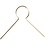 Creativ Company Metalen hanger, L: 22 mm, gatgrootte 8 mm, verguld, 50 stuk/ 1 doos