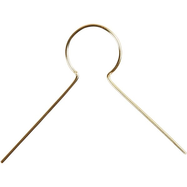 Creativ Company Metalen hanger, L: 22 mm, gatgrootte 8 mm, verguld, 50 stuk/ 1 doos