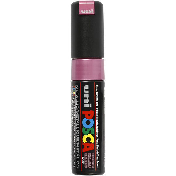 Uni-Posca Posca Marker, afm PC-8K, lijndikte 8 mm, breed, metallic pink, 1 stuk