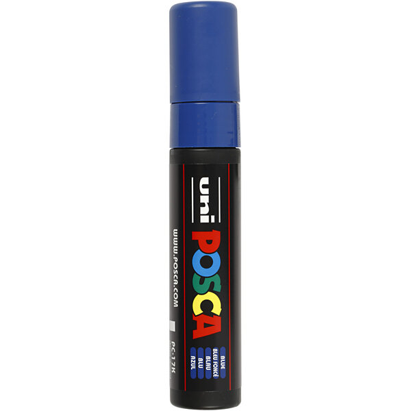 Uni-Posca Posca Marker, afm PC-17K, lijndikte 15 mm, extra breed, blauw, 1 stuk