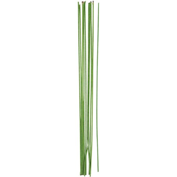 Creativ Company Bloemsteeldraad, L: 30 cm, d 2 mm, groen, 20 stuk/ 1 doos