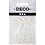 Creativ Company Bloemmeeldraden, L: 6,4 cm, d 2 mm, wit parelmoer, 100 stuk/ 1 doos