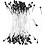 Creativ Company Bloemmeeldraden, L: 6,4 cm, d 2 mm, zwart, 100 stuk/ 1 doos